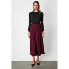 On Fashion Beli Deri Kemerli Pileli Pantolon