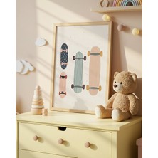 Fuart.Co Kaykaylar Dijital Baskı Posteri (Çerçevesiz) Çocuk Odası Için Poster Nufu