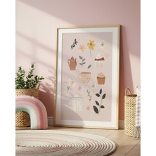 Fuart.Co Mutfak Dijital Baskı Posteri (Çerçevesiz) Çocuk Odası Için Poster Nufu