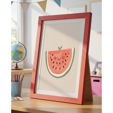 Fuart.Co Karpuz Dijital Baskı Posteri (Çerçevesiz) Çocuk Odası Için Poster Nufu