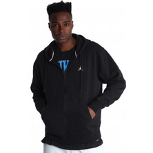 Nike Jordan Mj Essential Fleece Full-Zip Hoodie Erkek Sweatshirt Siyah
