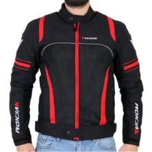 Venom Motosiklet Motorcu Siyah-Kırmız Spin Motorcu Mont