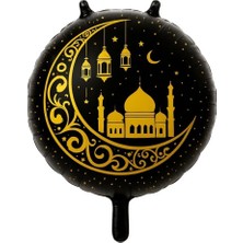 Parti Sürprizi Hoş Geldin Ramazan Siyah Ramazan Folyo Balon 1 Adet