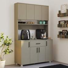 Alfimo Mobilya Belinda Kahve Köşesi Mutfak Dolabı Çok Amaçlı Dolap Kumbeji