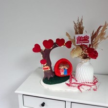 Nadire Tasarım Agaçlı Kalpli Sevgili Set Tasarımı