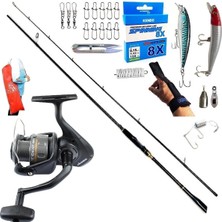 Okuma Revenger Rv-40 244CM 6-32GR Oslo Zen Pro Rapala Maket Balık Spin Olta Takımı Seti