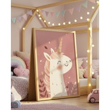 Fuart.Co Unicorn Dijital Baskı Posteri (Çerçevesiz) Çocuk Odası Için Poster Nufu