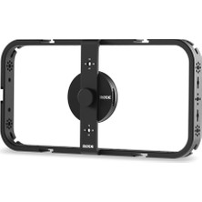 Røde Telefon Kafesi Manyetik Mobil Film Kafesi 1/4 Inç ve 3/8 Inç Dişli ve Cold Shoe-Montaj Yuvaları