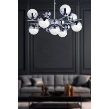 Bohem Aydınlatma Bohem Avize 9'lu 3 Renk LED Salon Avizesi Modern Avize