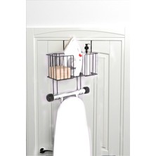 Octopus Bazaar Kapı Arkası Ayarlanabilir Organizer Ütü ve Ütü Masası Askısı Ütü Düzenleyici Raf Ütü Askılığı