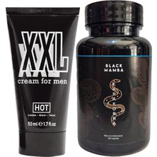 Hotxxl 50 ml Erkeğe Hacimdestek Kremi + Siyahkobra Erkeğe Katılık