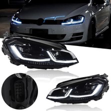 Vw Golf 7 2013-2016 Mk7 Krom J Ön Far