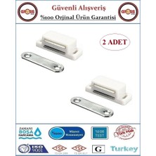 Gross AVM Manyetik Mıknatıslı Çıt Çıt - Mobilya, Sineklik, Kapak Çıt Çıtı - Beyaz - 2 Adet