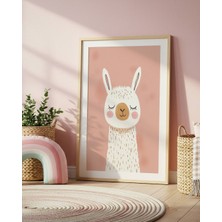 Fuart.Co Alpaka Dijital Baskı Posteri (Çerçevesiz) Çocuk Odası Için Poster Nufu