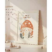 Fuart.Co Grow Kindness Dijital Baskı Posteri (Çerçevesiz) Çocuk Odası Için Poster Nufu