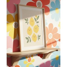 Fuart.Co Limonlar Dijital Baskı Posteri (Çerçevesiz) Çocuk Odası Için Poster Nufu