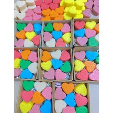 Soft Sabun Kalpli Kalp Model Doğal Hediyelik Dekoratif 1600 gr 20 Paket