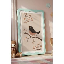 Fuart.Co Ağaç Dalında Kuş Dijital Baskı Posteri (Çerçevesiz) Çocuk Odası Için Poster Nufu