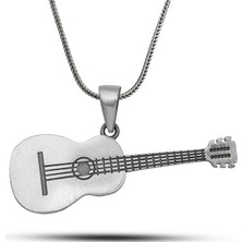 Katre46 ​gümüş Gitar Kolye