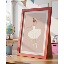Fuart.Co Balerin Dijital Baskı Posteri (Çerçevesiz) Çocuk Odası Için Poster Nufu