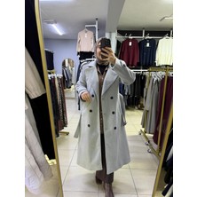 En Store Kadın Dış Giyim Kuşaklı Düğmeli Kaşe Kaban