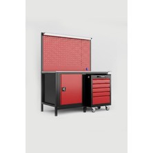 Dorf 1,5 Metre 5 Çekmeceli Boş Takım Arabalı Dolaplı Çalışma Tezgahı Boş