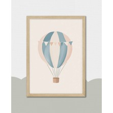Fuart.Co Hava Balonu Dijital Baskı Posteri (Çerçevesiz) Çocuk Odası Için Poster Nufu
