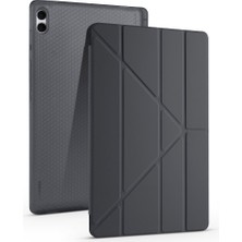 Farma Teknoloji Galaxy Tab S11 Ultra Kılıf Zore Tri Folding Kalem Bölmeli Standlı Kılıf - Siyah