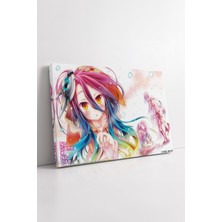 KOSS Dijital Anime No Game No Life Shiro Renkli Sanatsal Çizim Dekoratif Kanvas Tablo Genç Oda Duvar Dekoru