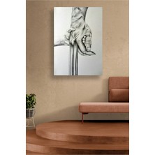 KOSS Dijital Wolverine Claw Art Kanvas Duvar Sanatı Kahraman Silüeti Temalı Estetik Modern Dekor Tablosu