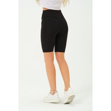 Rich Kadın Toplayıcı Yüksek Bel Kısa Tayt Esnek Spor Tayt