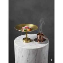 Atölye Asya Premium Pirinç Dekoratif Sunumluk - Minimalist El Işçiliği Lokumluk