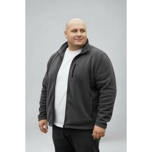 Lukitus Tüylenme Yapmaz Anti Pilling Erkek Büyük Beden Polar Mont