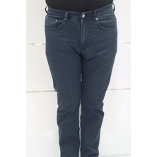 Denim Cartel Fistan Store Erkek Çizgili Yüksek Bel Rahat Kesim Boru Paça Jean Pantolon