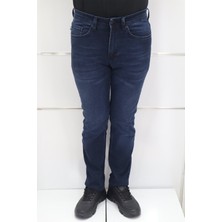 Denim Cartel Fistan Store Erkek Lacivert Yüksek Bel Rahat Kesim Boru Paça Jean Pantolon