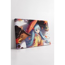 KOSS Dijital Hatsune Miku Sonbahar Kimono Japon Anime Geleneksel Dekoratif Ev Oda Tasarım Kanvas Tablo