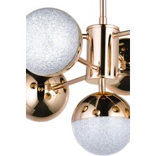 Bohem Aydınlatma 7 Toplu Solona 3 Renk Ledli Gold Salon Avizesi Trend Modeller Ledli Avizeler