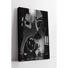 KOSS Dijital Harry Potter Hagrid Çizim Sahnesi Büyü Dünyası Temalı Kanvas Tablo Masalsı Duvar Dekoru