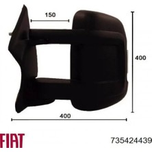 TŞT Fiat Ducato Dış Ayna Kapağı Siyah Sol 2007 2013- (Oem No:  735424439)