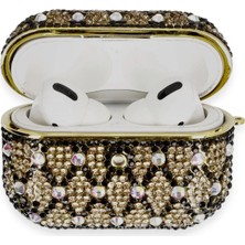 Die Grup Airpods Pro 2 (2.nesil) Klor Taşlı Kılıf - Desen 4