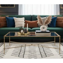 Tutku Torna Detaylı x Orta Sehpa Gold Kaplama 80X120