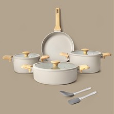 Gigilli Celine 9 Parça Crystal Tencere ve Tava Seti