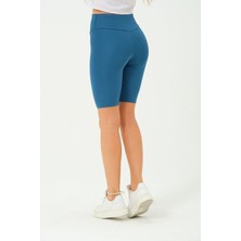 Rich Kadın Toplayıcı Yüksek Bel Kısa Tayt Esnek Spor Tayt