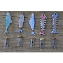 Katre46 Ahşap Balıklı Metal Çan No:5