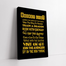 KOSS Dijital Yapılacaklar Listesi Motivasyonel Kanvas Tablo