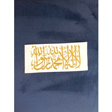 Kıvırcıkyoga Gold Kelime-I Tevhid Stickers Motosiklet Oto Cam Uyumlu 20*10