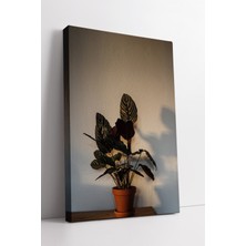 KOSS Dijital Saksı Bitkisi Temalı Minimal Duvar Dekoru Doğal Ev ve Ofis Için Modern Bitki Sanatı Kanvas Tablo