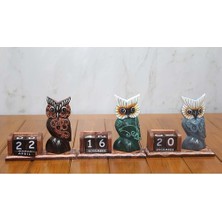 Katre46 Ahşap Baykuş Takvim