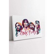 KOSS Dijital Pink Floyd Kanvas Tablo, Müzik Grubu Premium Kanvas, Ofis Salon Oturma Odası Yatak Odası Antre