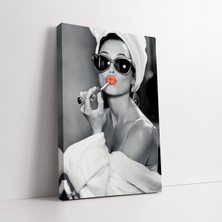 KOSS Dijital Audrey Hepburn Makyaj Hollywood Kanvas Tablo